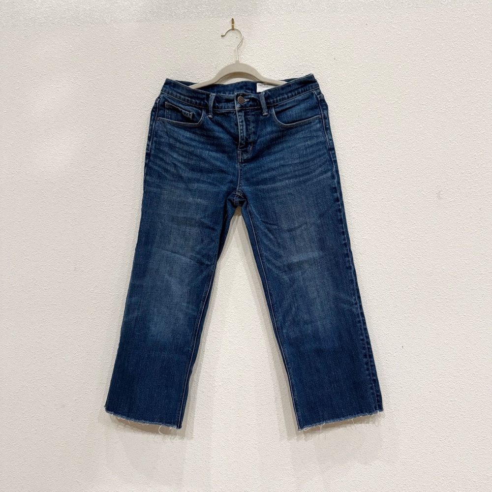 Rag and Bone Shelter Wide Leg Mid Rise Crop Jeans Size 27 - Picture 2 of 6
